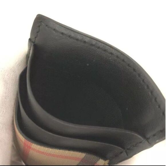 BURBERRY Nova Check PVC Card Case Beige - Picture 5 of 8